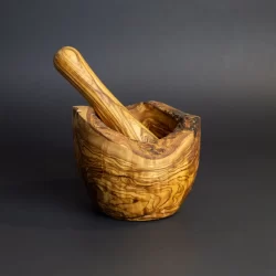 Olive Wood Mortar & Pestle - 3