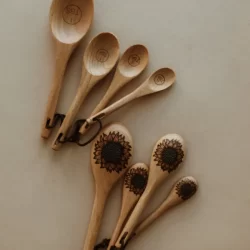 Sunflower Wooden Measuring Spoons