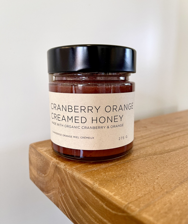 Cranberry Orange Creamed Honey