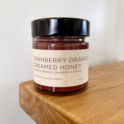 Cranberry Orange Creamed Honey