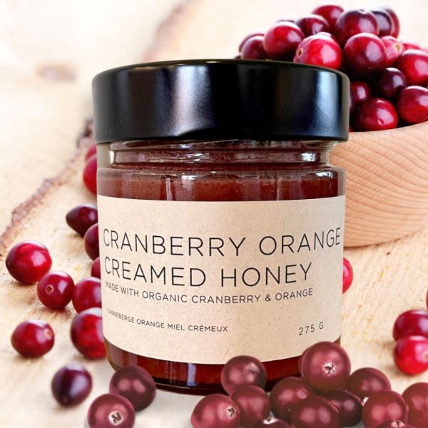 Cranberry Orange Creamed Honey