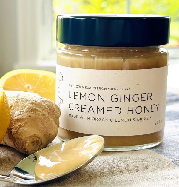 Lemon Ginger Creamed Honey