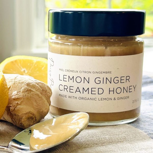 Lemon Ginger Creamed Honey