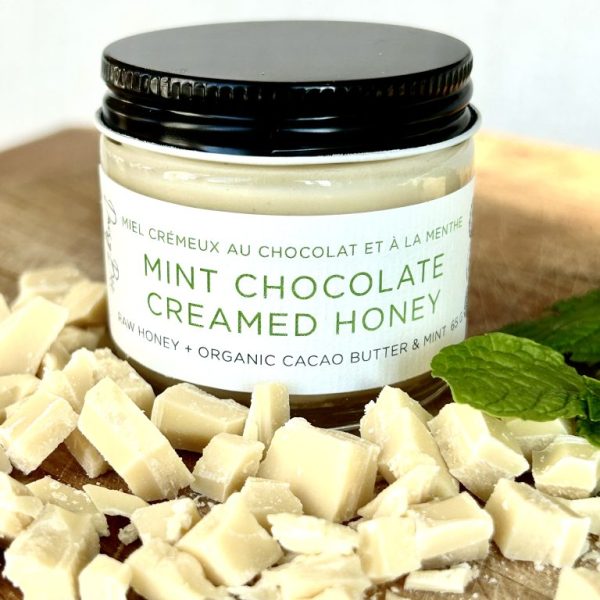 Mint Chocolate Creamed Honey