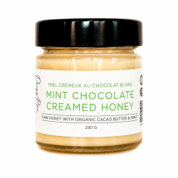Mint Chocolate Creamed Honey